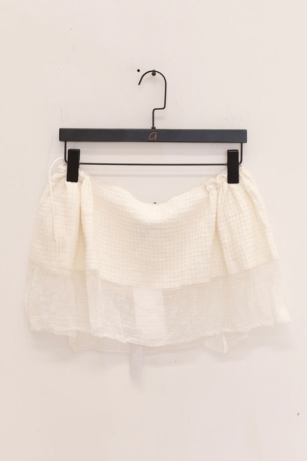 Joyce Bao 25 Spring/Summer Miqin Short Skirt JB-JB00-03002-BAI White